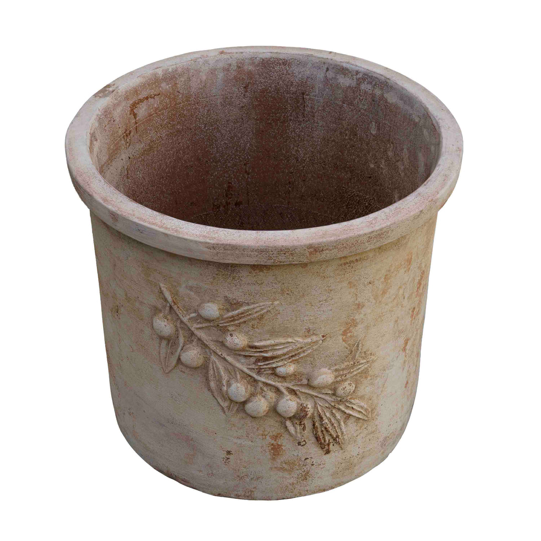 Olive Leaf terracotta Pot