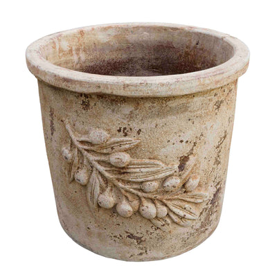 Olive Leaf terracotta Pot