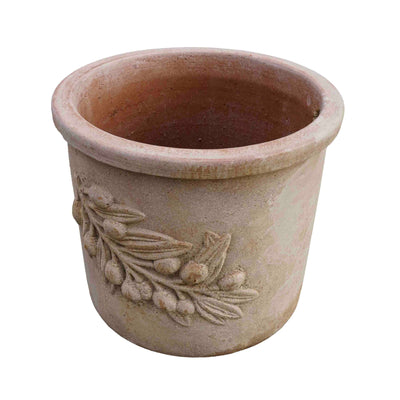 Olive Leaf terracotta Pot