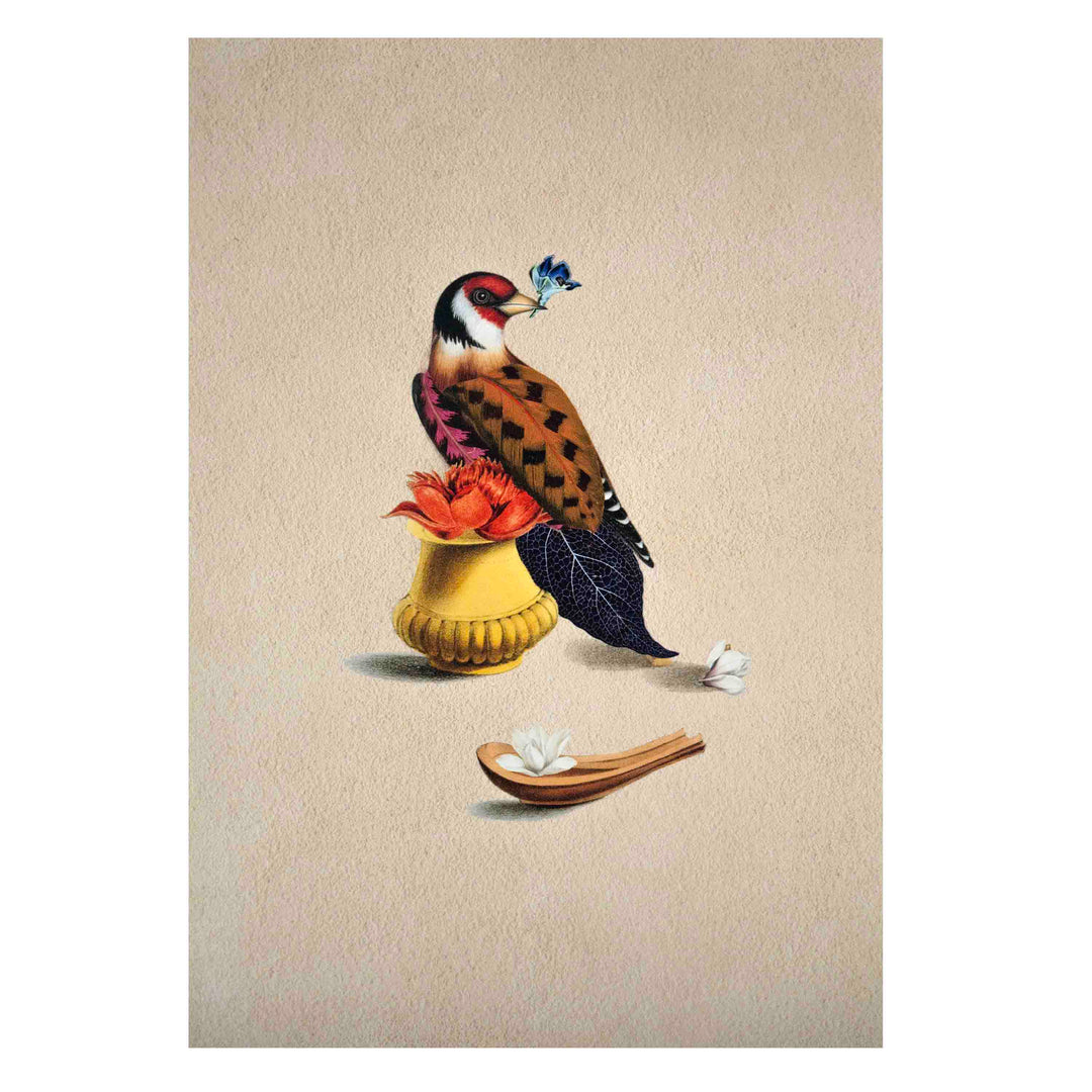 Sparrow Bird Poster A4