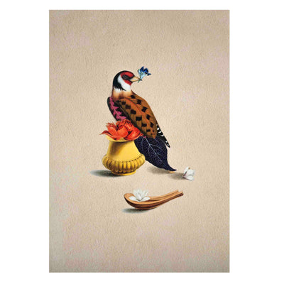 Sparrow Bird Poster A4