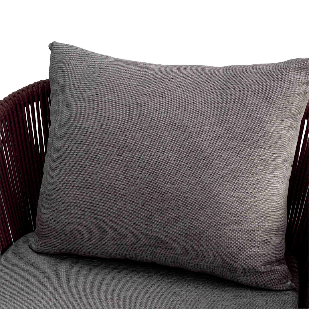 Dono Single Seater Sofa with Grey Twill Upholstery