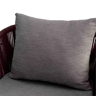 Dono Single Seater Sofa with Grey Twill Upholstery