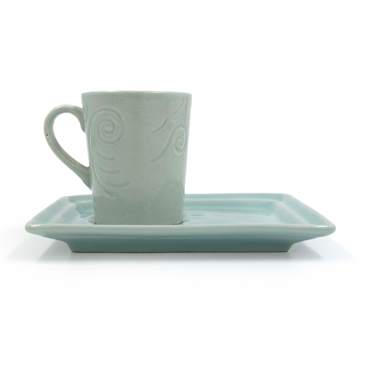 Blue Breeze Mug Plate Set