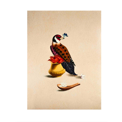 Sparrow Bird Poster A2