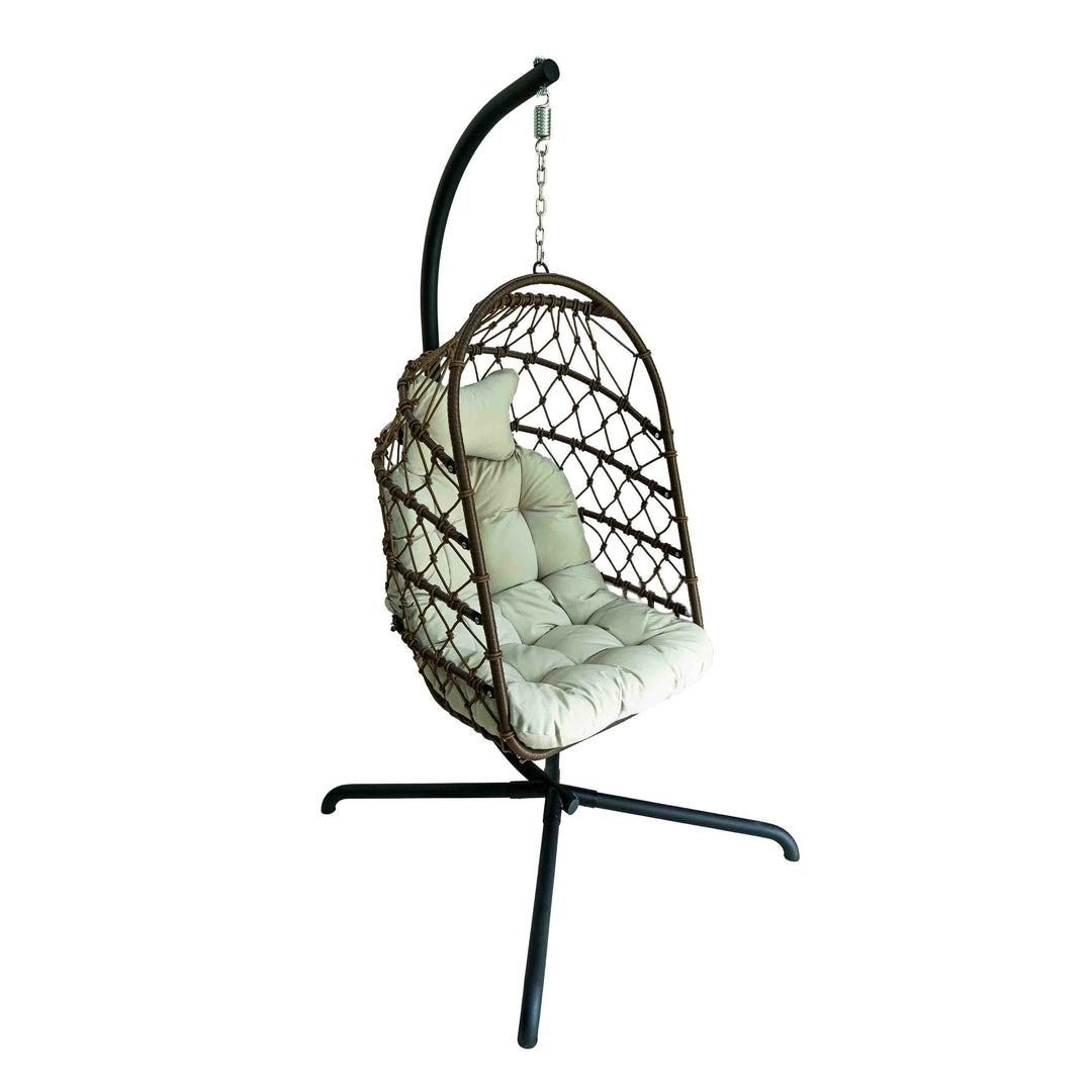 Luna Lounge Polyrattan Swing with Cushion