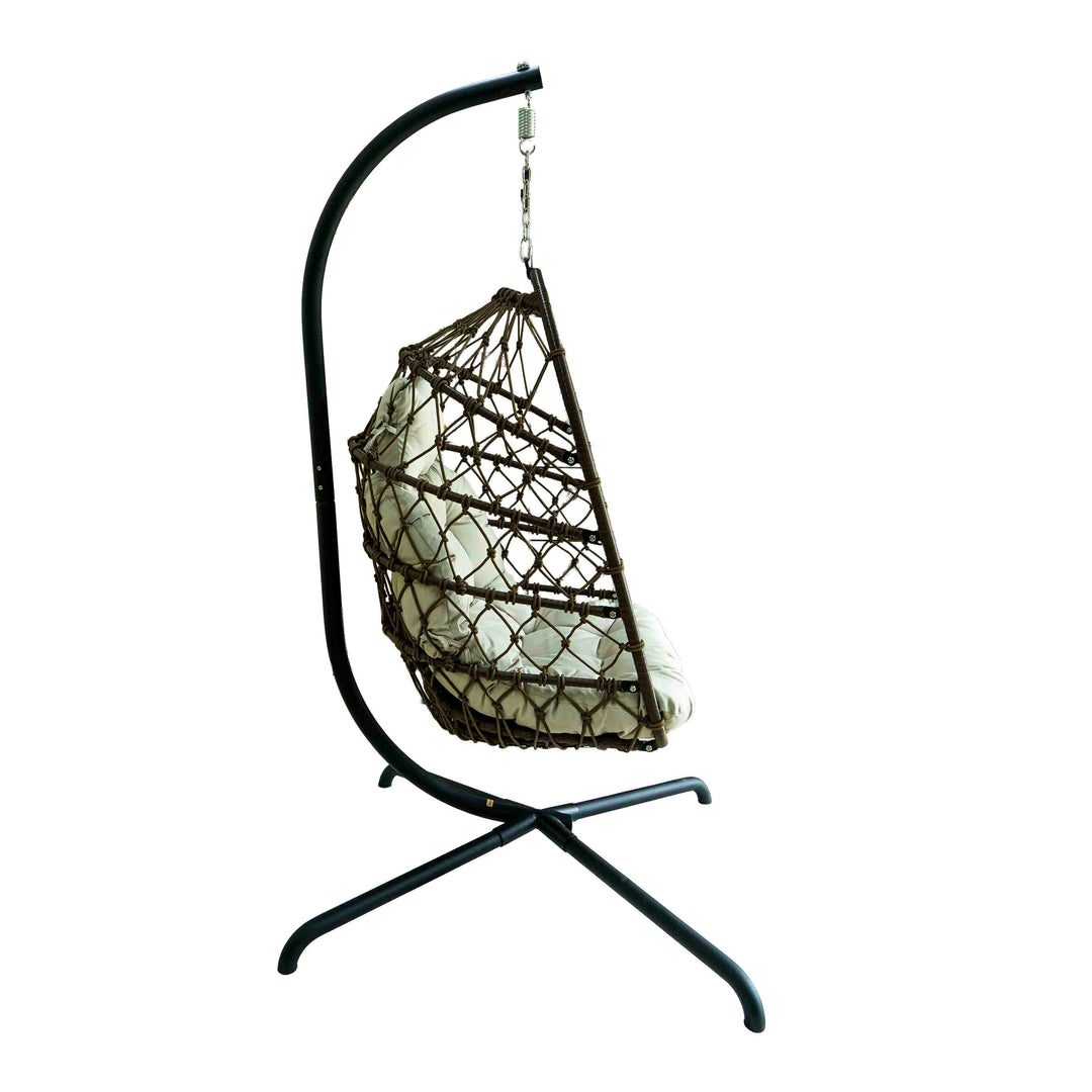 Luna Lounge Polyrattan Swing with Cushion