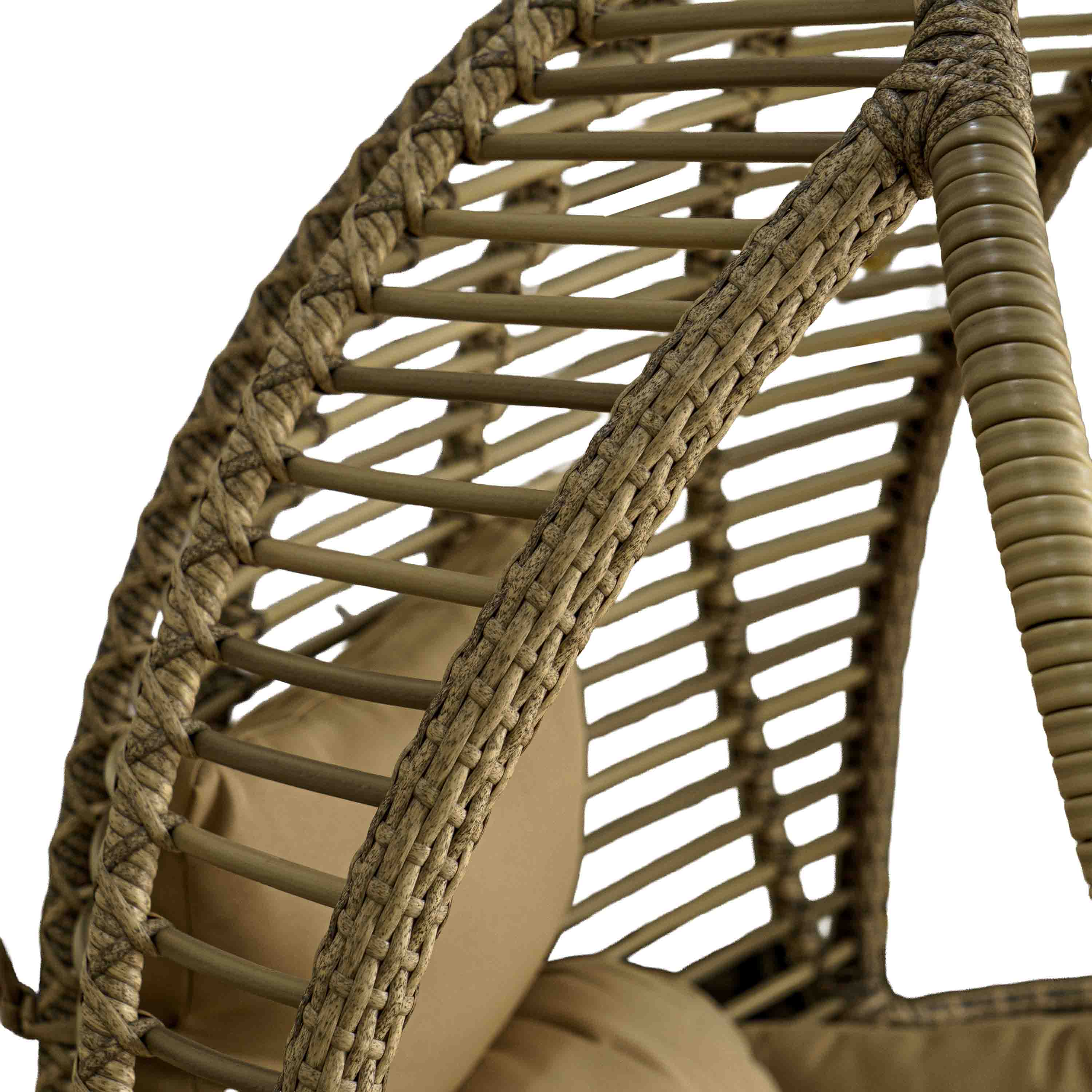 Cocoon Comfort Polyrattan Swing with Cushion
