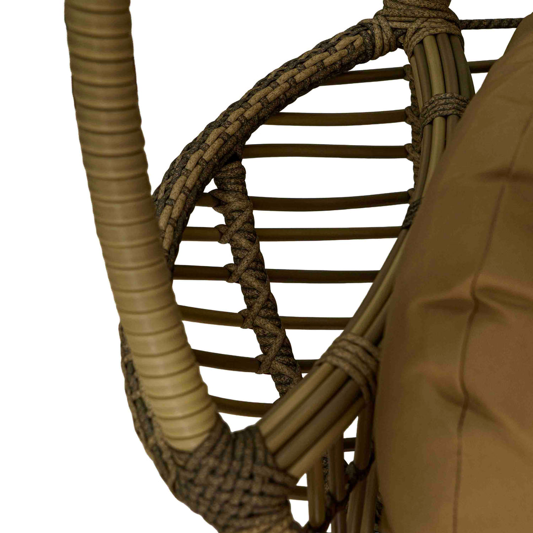 Cocoon Comfort Polyrattan Swing with Cushion