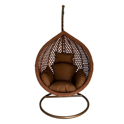 Breeze Haven Polyrattan Swing with Cushion