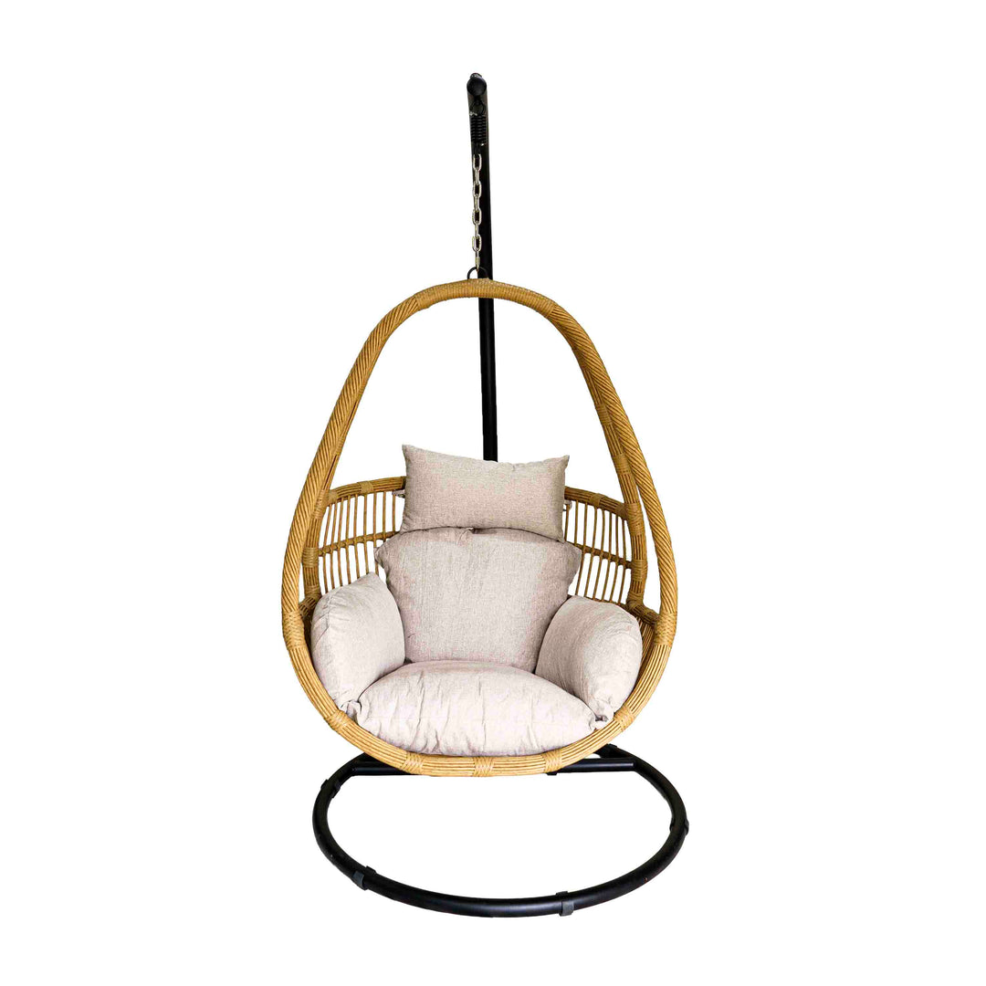 SkyNest Polyrattan Swing with Cushion