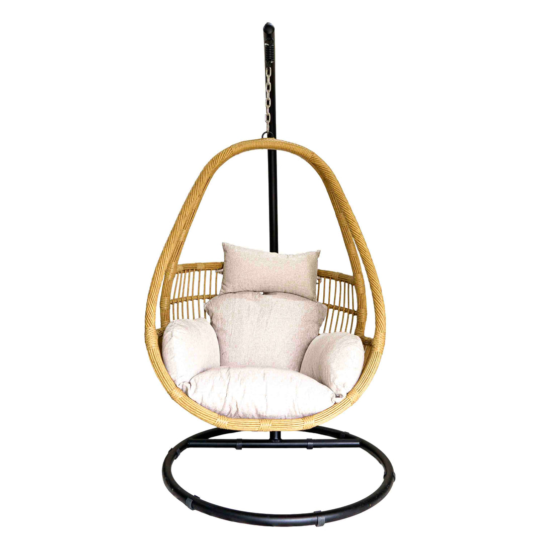 SkyNest Polyrattan Swing with Cushion