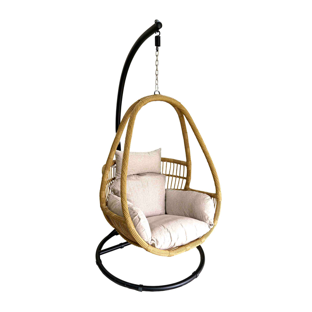 SkyNest Polyrattan Swing with Cushion