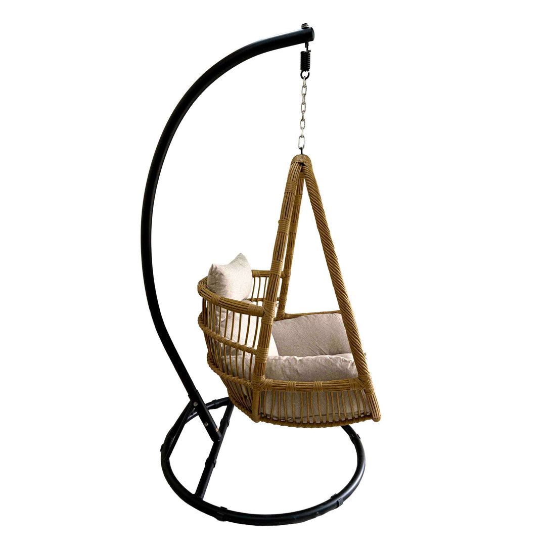 SkyNest Polyrattan Swing with Cushion