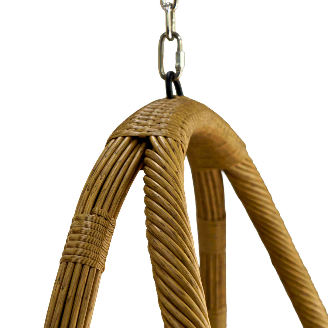 SkyNest Polyrattan Swing with Cushion