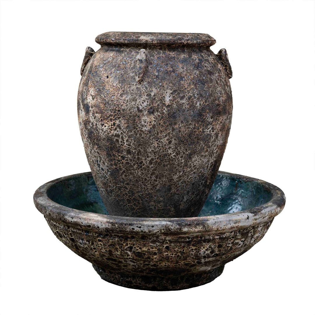 Ceramic Wide Fountain With Base