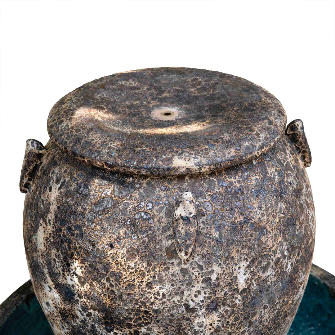 Ceramic Wide Fountain With Base