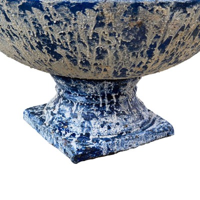 Ceramic Fountain With Base Blue