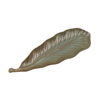 Zoya Leaf Ceramic Serving Tray