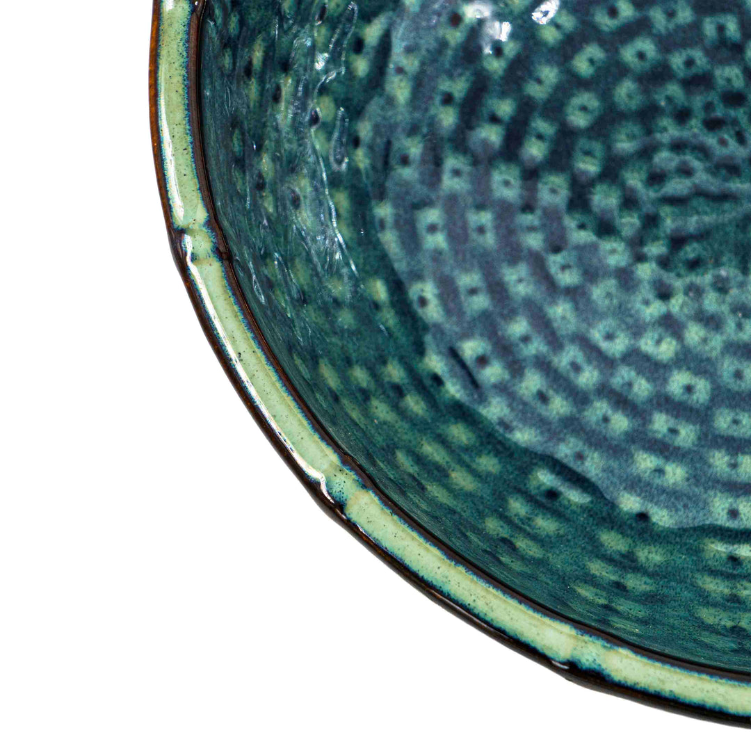 Zoya Ceramic Fruit Server - Green