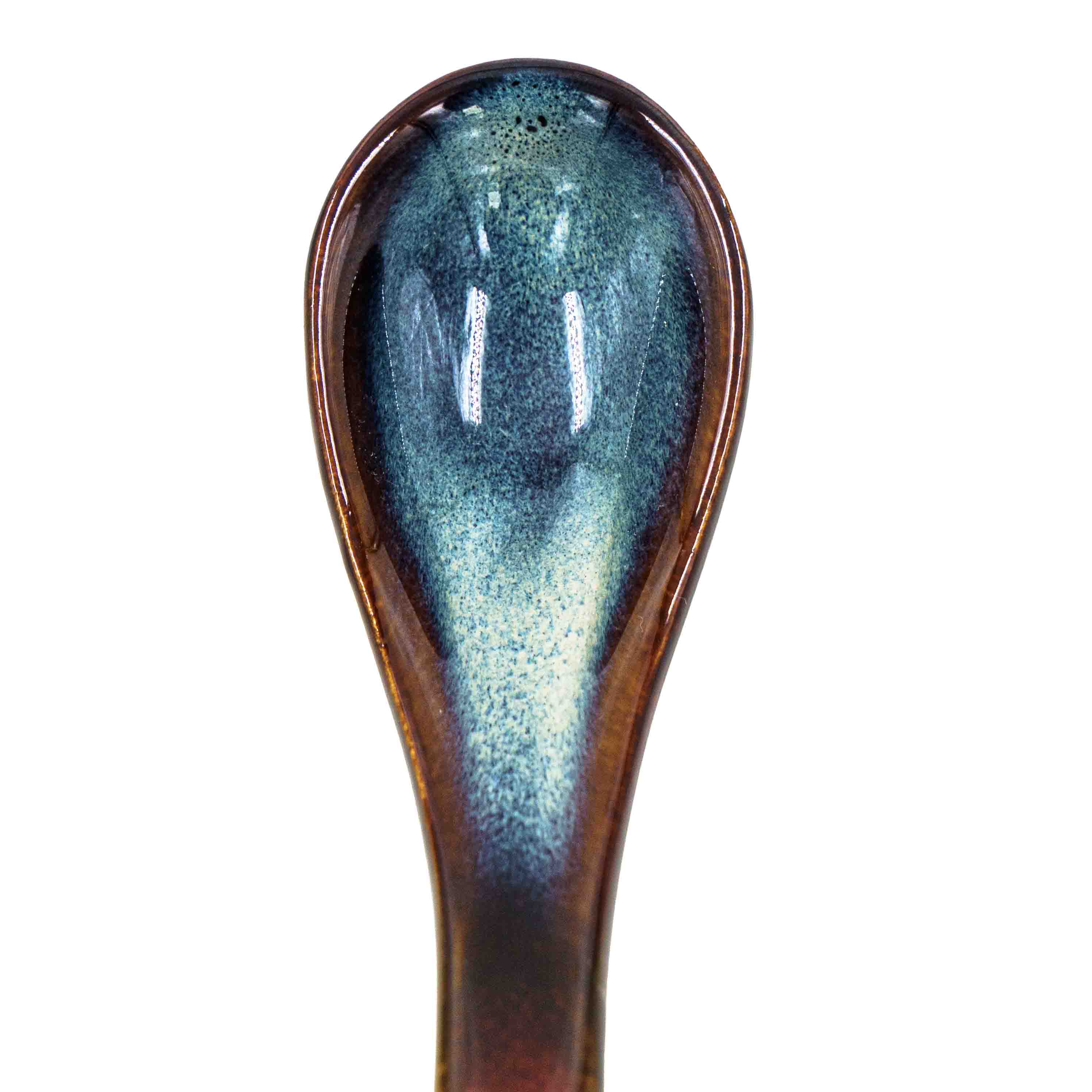 Zoya Ceramic Soup Spoon - Red