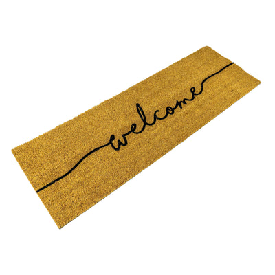 PVC Backed Welcome Coir Mat