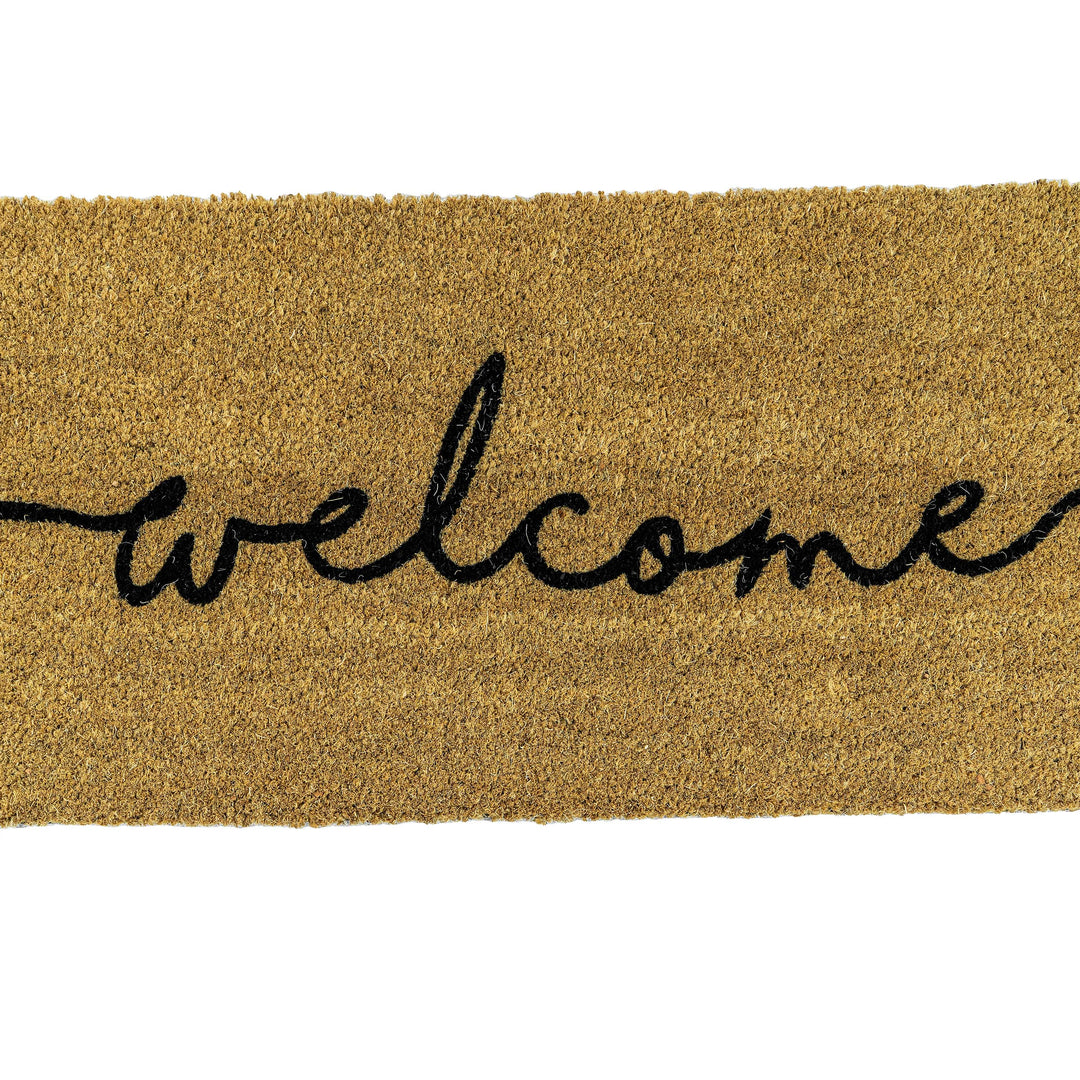 PVC Backed Welcome Coir Mat