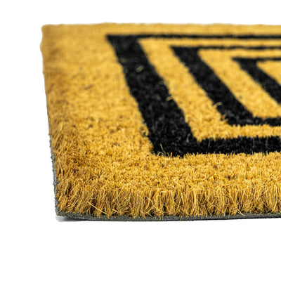 PVC Backed Black Border Coir Mat