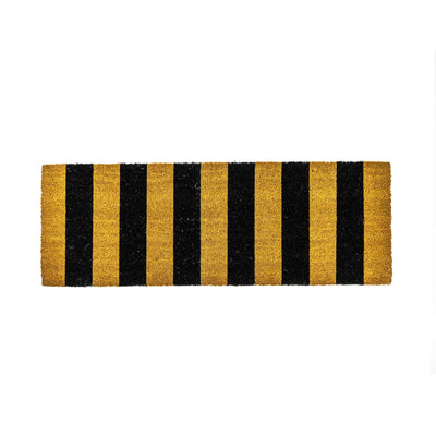 PVC Backed Black Stripe Coir Mat