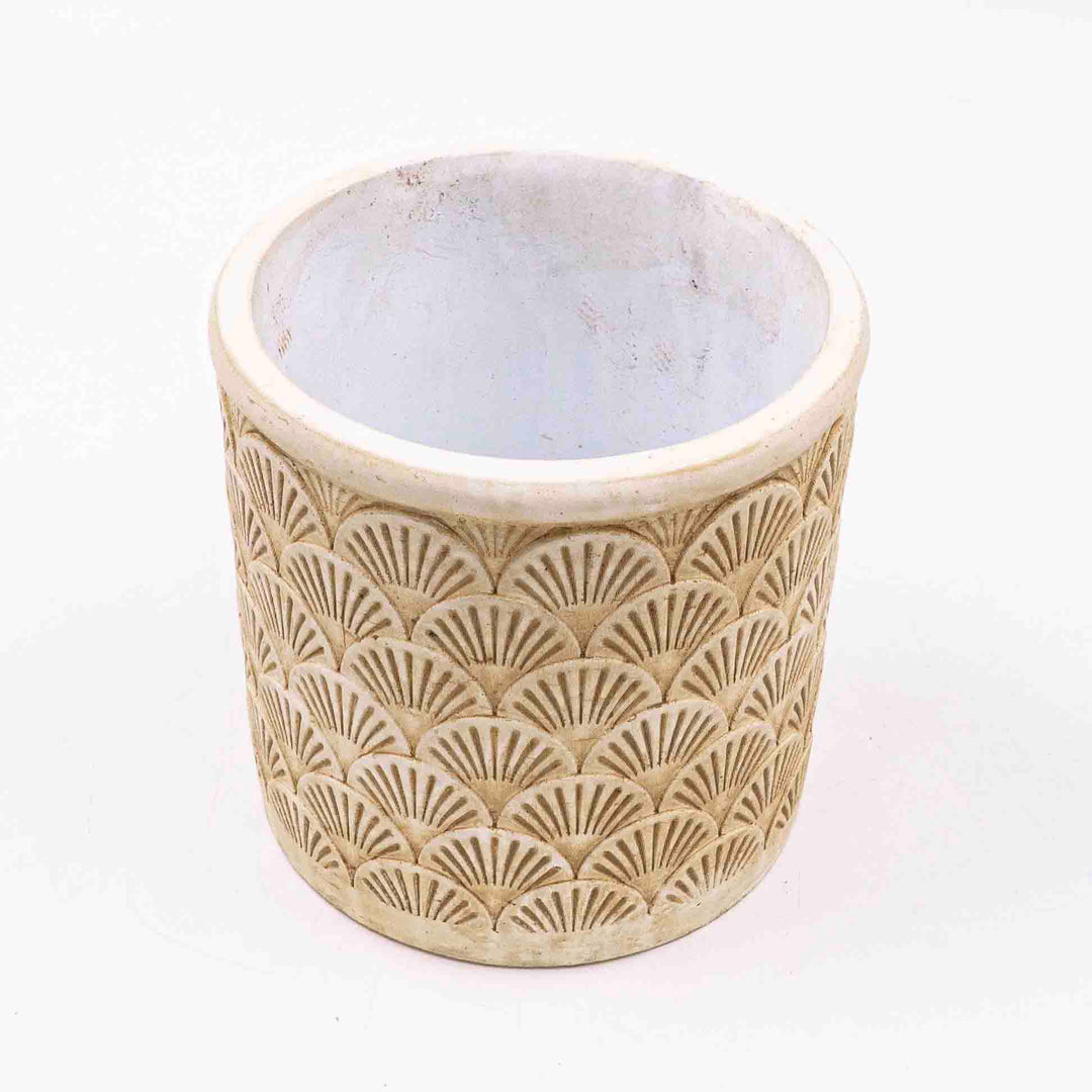 Hele Beige Concrete Pot
