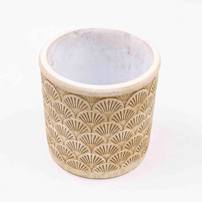 Hele Beige Concrete Pot