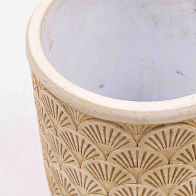 Hele Beige Concrete Pot