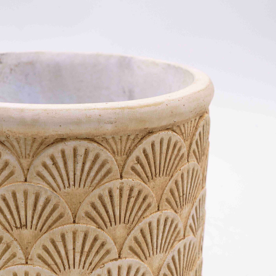 Hele Beige Concrete Pot