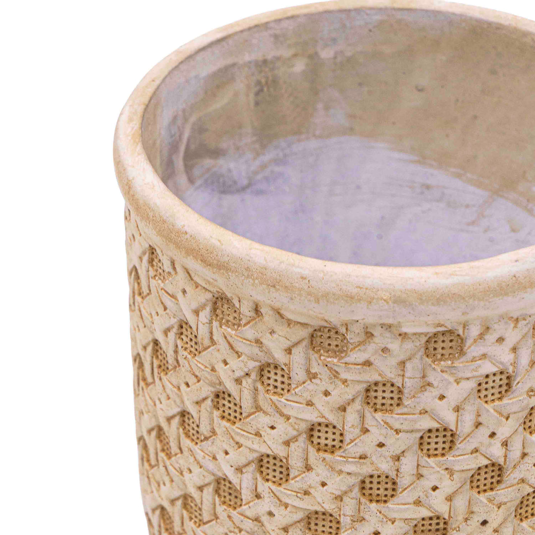 Hele Beige Concrete Pot
