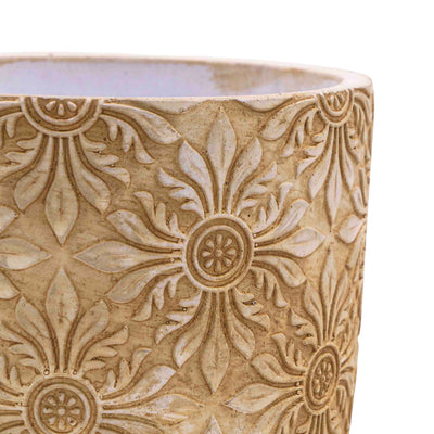 Hele White Concrete Pot
