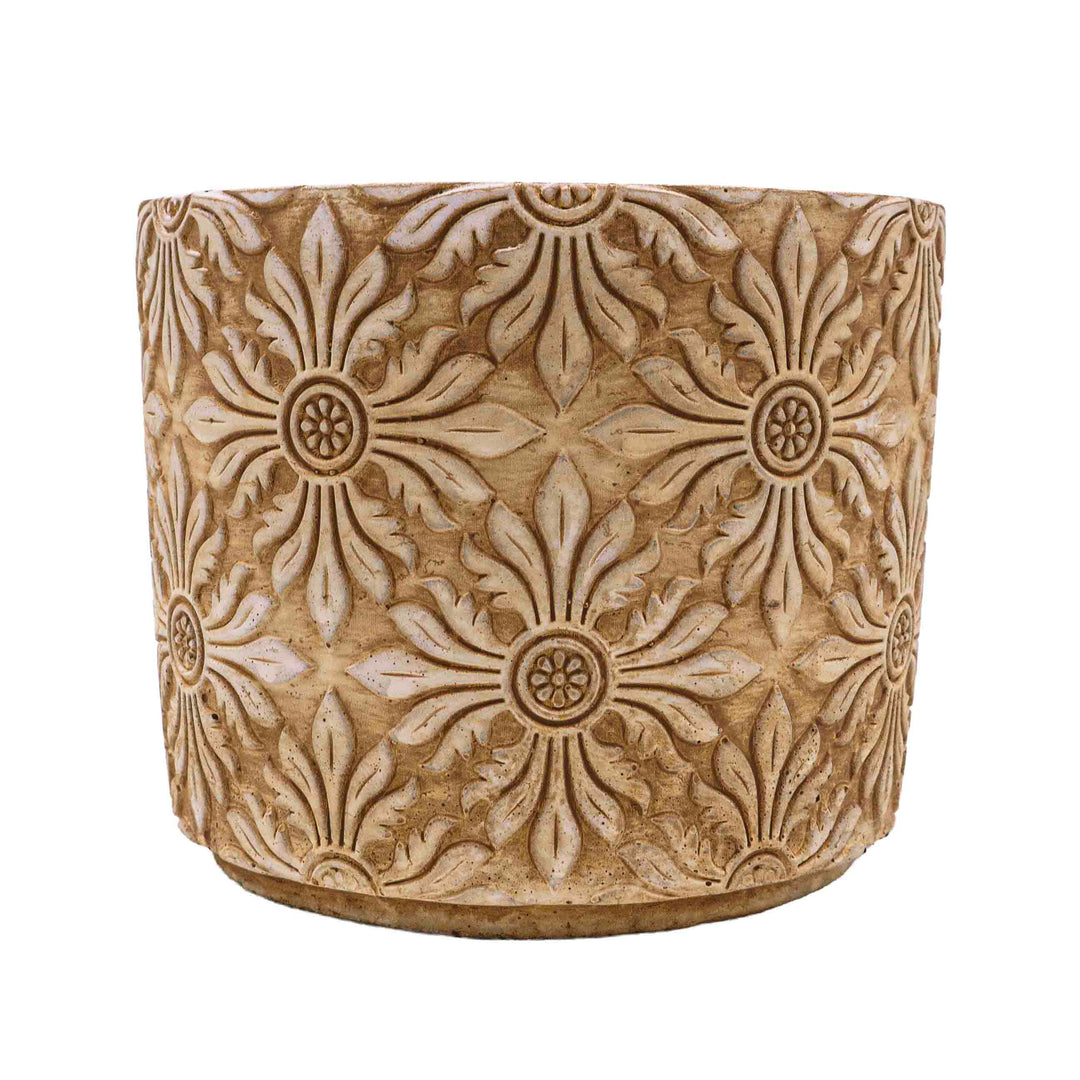 Hele White Concrete Pot