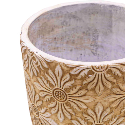 Hele White Concrete Pot