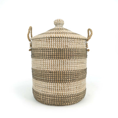 Cylindrical Laundry Basket With Lid Dia