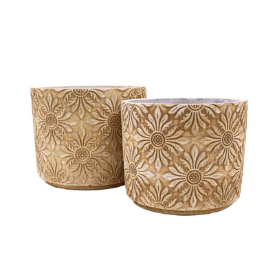 Hele White Concrete Pot