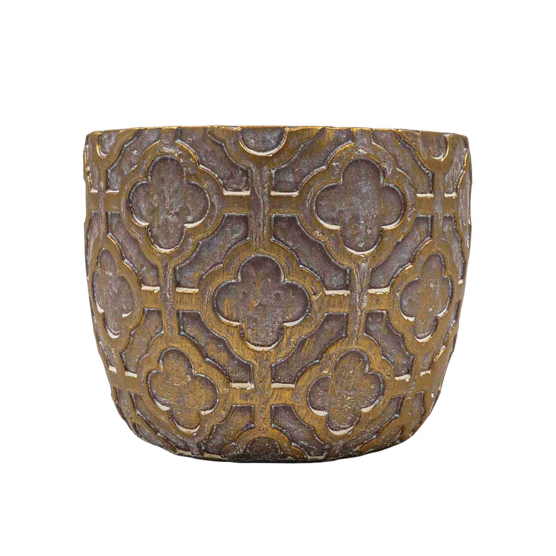 Hele Etched Concrete Pot