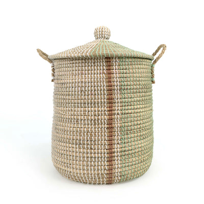 Cylindrical Laundry Basket With Lid