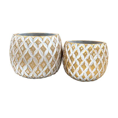 Hele Geometric Concrete Pot