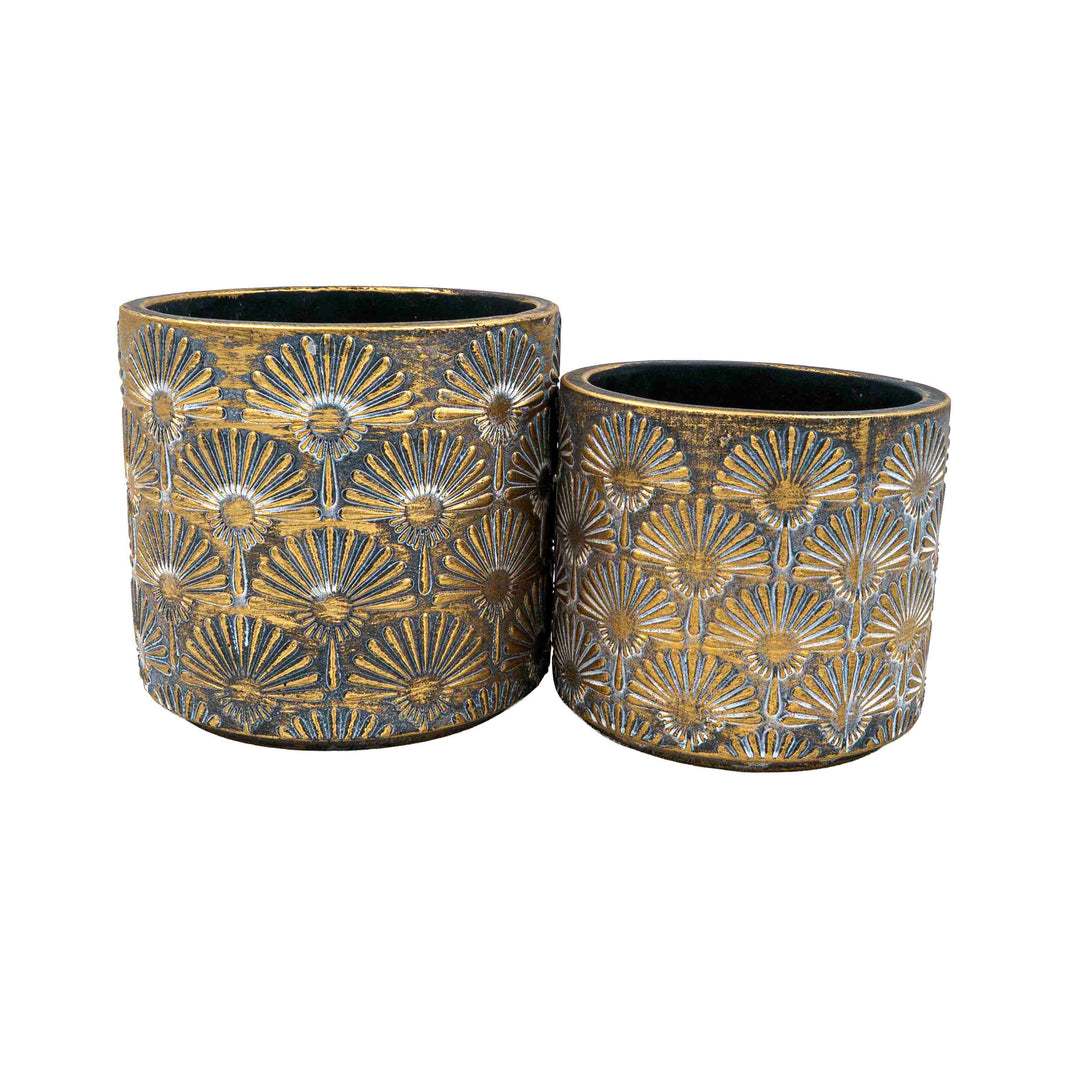 Hele Floral Concrete Pot