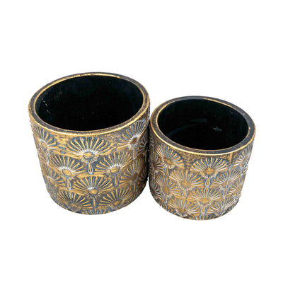 Hele Floral Concrete Pot