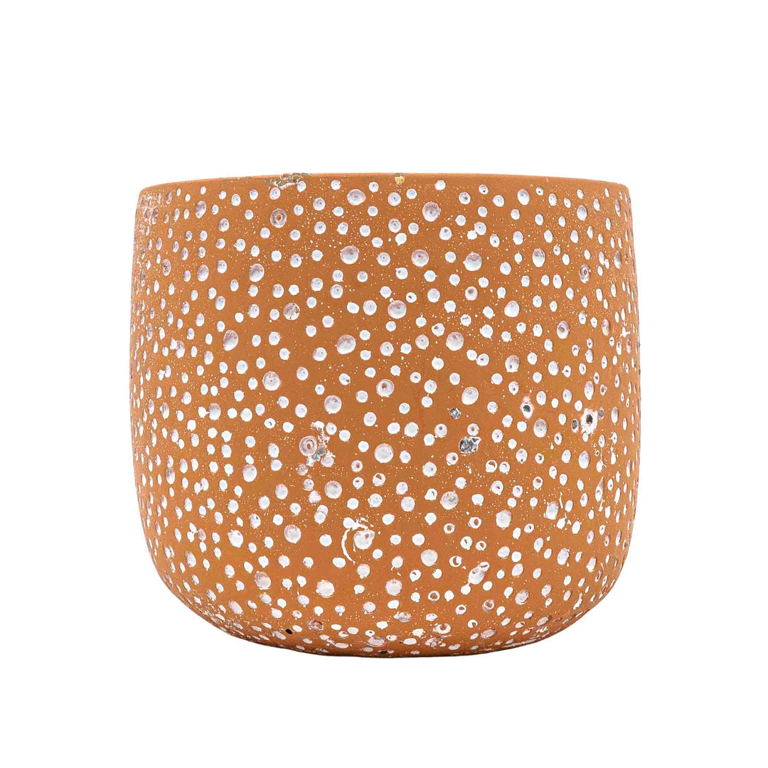 Hele Brown Concrete Pot