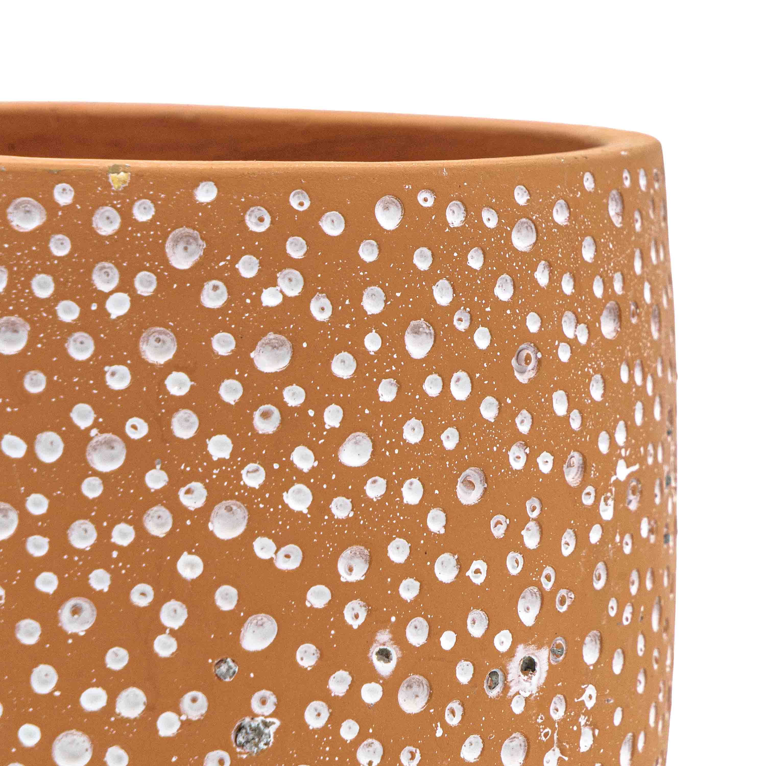 Hele Brown Concrete Pot