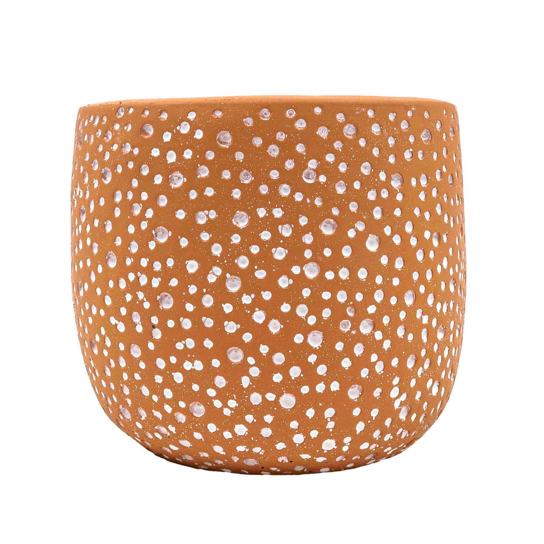 Hele Brown Concrete Pot