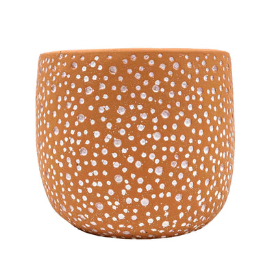 Hele Brown Concrete Pot
