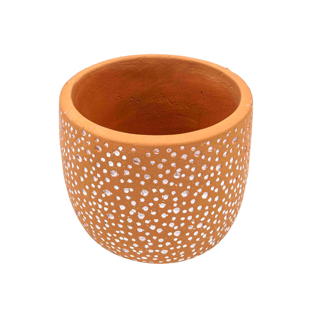 Hele Brown Concrete Pot