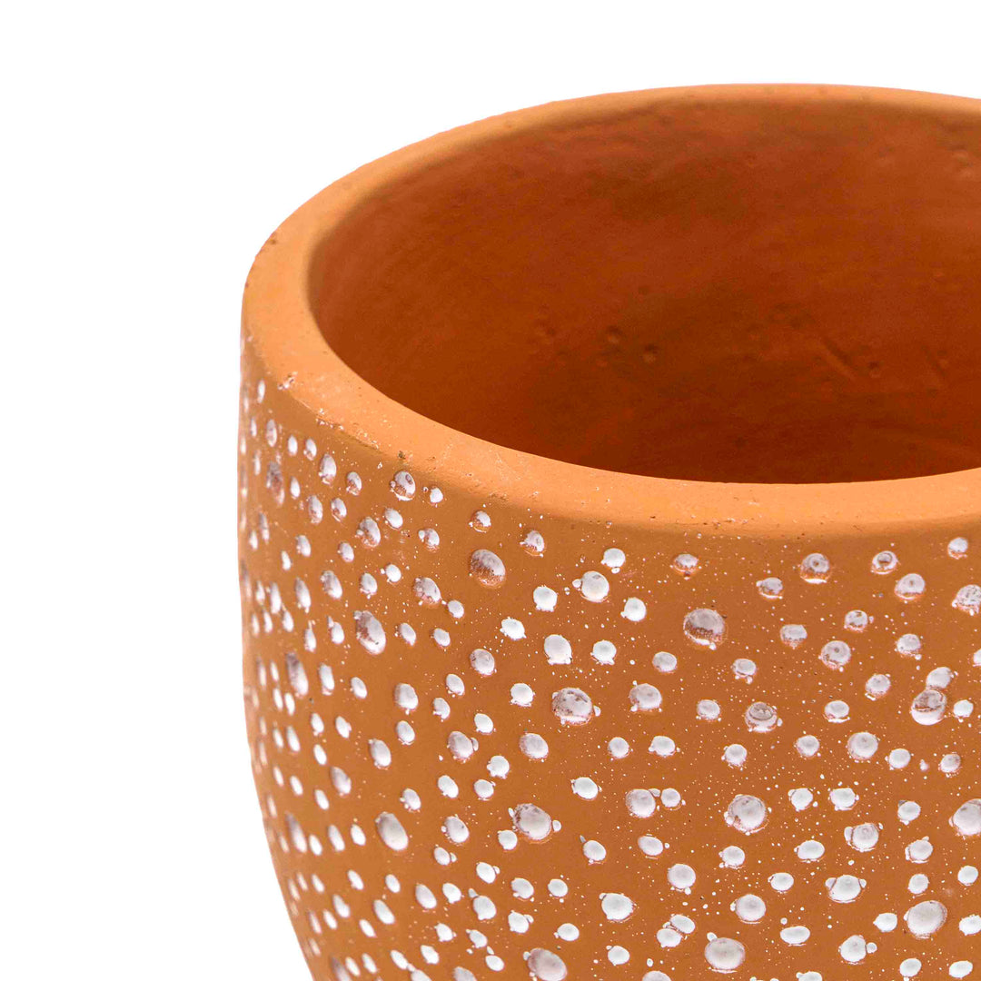 Hele Brown Concrete Pot